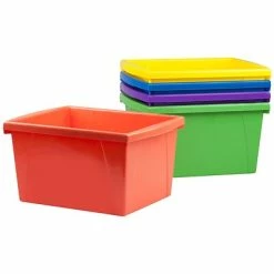 Brand new 🧨 Storage Bins & Totes Storex 16 Quart Storage Bin, Assorted Colors, 6/Carton (STX61514S06C) 🎉