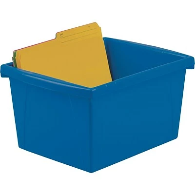 Brand new ๐งจ Storage Bins & Totes Storex 16 Quart Storage Bin, Assorted Colors, 6/Carton (STX61514S06C) ๐ 4 Brand new ๐งจ Storage Bins & Totes Storex 16 Quart Storage Bin, Assorted Colors, 6/Carton (STX61514S06C) ๐ - Image 2