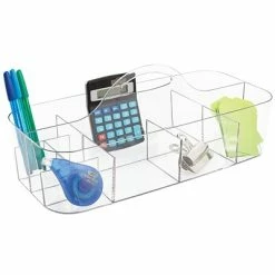 Coupon ๐ Storage Bins InterDesign Clarity Cosmetic Vanity Cabinet Organizer Tote For Makeup And Beauty Products, Clear (39780) ๐