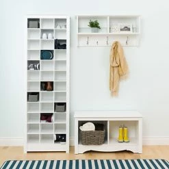 Outlet 🧨 Shoe Racks Prepac Space-Saving 👟 Shoe Storage Cabinet, White (WUSR-0009-1) 😀 -Change Your Whole Storage & Organization. unnamed file 4