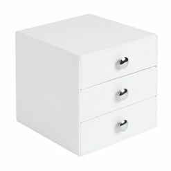 Best reviews of ✔️ Storage Drawers InterDesign Original Plastic 3-Drawer Organizer, White (35301) ⭐