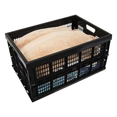 Best Sale 🥰 Crates Mount-It! 51.78 Qt. Open Lid Storage Crate, Black (WI-3002) ⌛ 4 Best Sale 🥰 Crates Mount-It! 51.78 Qt. Open Lid Storage Crate, Black (WI-3002) ⌛ - Image 2