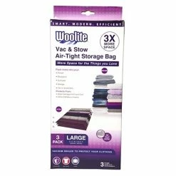 Deals 🔔 Woolite 3 Piece Air-Tight Large Vacuum Storage Bags ⭐