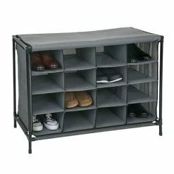 Deals ๐ Shoe Storage Simplify ๐ Shoe Cubby, 16 Compartment, Grey (23200-GREY) ๐