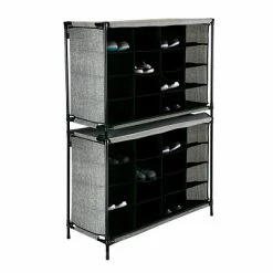 Best deal ⌛ Shoe Storage Simplify 👟 Shoe Cubby, 16 Compartment, Black (23200-BLACK) 💯 -Change Your Whole Storage & Organization. unnamed file 431