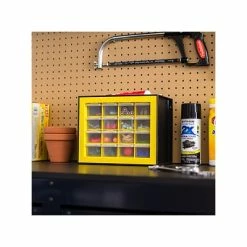 Best deal 🔥 Storage Drawers Iris 16-Drawer Desktop Storage Cabinet, Black/Yellow (500173) 👍 -Change Your Whole Storage & Organization. unnamed file 446