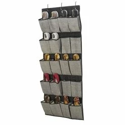 Outlet 😀 Shoe Storage Simplify 👟 Shoe Organizer, 20-Pocket, Black (25426-BLACK) 💯