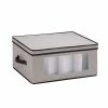 Cheapest ✔️ Honey-Can-Do Storage Accessories Honey Can Do Dinnerware Storage Box, 18.5" X 14" X 8.5", Gray Canvas (SFT-05379) ✔️ 2 Cheapest ✔️ Honey-Can-Do Storage Accessories Honey Can Do Dinnerware Storage Box, 18.5" X 14" X 8.5", Gray Canvas (SFT-05379) ✔️ -Change Your Whole Storage & Organization. unnamed file 456