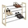 Promo 🎁 Shoe Storage Whitmor 21 Pairs Capacity Stackable Expandable 👟 Shoe Rack, Silver 🌟 -Change Your Whole Storage & Organization. unnamed file 468
