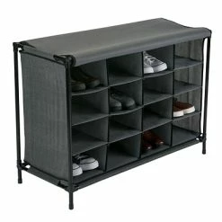 Deals 🌟 Shoe Storage Simplify 👟 Shoe Cubby, 16 Compartment, Grey (23200-GREY) 🌟 -Change Your Whole Storage & Organization. unnamed file 47