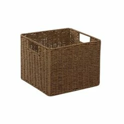 Cheap 🤩 Honey-Can-Do Decorative Boxes & Baskets Honey Can Do Paper Rope Storage Crate Brown (STO-03567) 😉