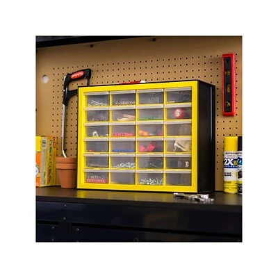 Wholesale ๐ Storage Drawers Iris 24-Drawer Desktop Storage Cabinet, Black/Yellow (500174) ๐ 6 Wholesale ๐ Storage Drawers Iris 24-Drawer Desktop Storage Cabinet, Black/Yellow (500174) ๐ - Image 4
