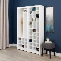 Outlet 🧨 Shoe Racks Prepac Space-Saving 👟 Shoe Storage Cabinet, White (WUSR-0009-1) 😀 -Change Your Whole Storage & Organization. unnamed file 5