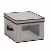 Cheapest 😀 Honey-Can-Do Storage Accessories Honey Can Do Dinnerware Storage Box, 12" X 12" X 8.5", Gray Canvas - Dinner Plates 😉 -Change Your Whole Storage & Organization. unnamed file 503