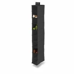 Deals 🧨 Hanging Storage Honey-Can-Do® 10 Shelf Hanging Vertical Closet Organizer, Black (SFT-91247) 🌟