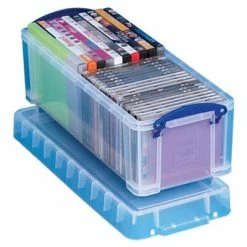 Flash Sale ✨ Storage Bins & Totes Really Useful Box 6.87 Qt. Snap Lid Storage Box, Clear (6.5C) ✔️
