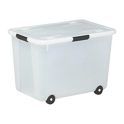New ๐ Rolling Carts Advantus 60 Quart Storage Box, Clear (34009) ๐ 3 New ๐ Rolling Carts Advantus 60 Quart Storage Box, Clear (34009) ๐