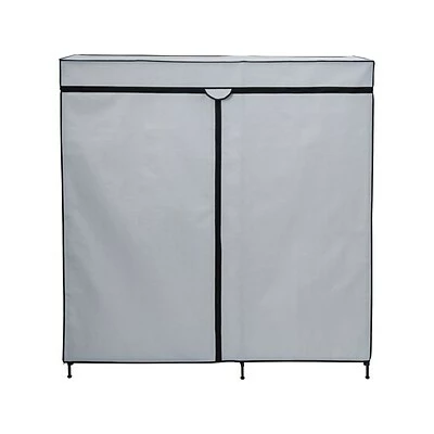 Budget โค๏ธ Clothes Racks & Portable Closets Honey-Can-Do 63" X 60" Portable Wardrobe Closet With Cover, Gray/Black Steel/Polyester (WRD-09198) ๐คฉ 3 Budget โค๏ธ Clothes Racks & Portable Closets Honey-Can-Do 63" X 60" Portable Wardrobe Closet With Cover, Gray/Black Steel/Polyester (WRD-09198) ๐คฉ