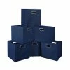 Deals 😀 Storage Bins & Totes Niche Cubo 29.93 Qt. Foldable Fabric Storage Bins, Blue, 6/Pack (HTOTE6PKBE) 👍 -Change Your Whole Storage & Organization. unnamed file 570