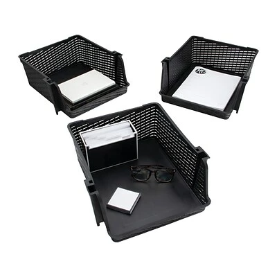 Brand new ๐ Storage Bins & Totes Advantus Nest And Stack Open Lid Storage Bin, Black, 3/Pack (39221) โค๏ธ 6 Brand new ๐ Storage Bins & Totes Advantus Nest And Stack Open Lid Storage Bin, Black, 3/Pack (39221) โค๏ธ - Image 4