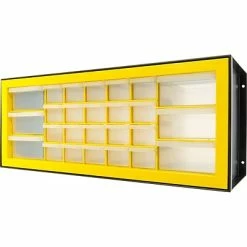Discount ๐คฉ Storage Drawers Iris 26-Drawer Desktop Storage Cabinet, Black/Yellow (500175) ๐