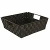 Promo 🤩 Storage Bins & Totes Simplify Shelf Polyester Woven Strap 29.92 Qt. Storage Tote, Black (25093-BLACK) 🧨 -Change Your Whole Storage & Organization. unnamed file 595