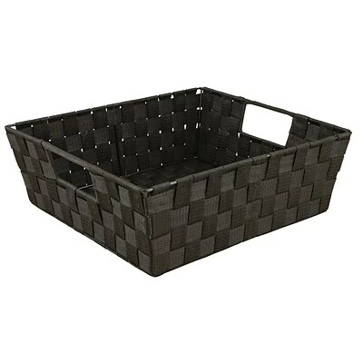 Promo 🤩 Storage Bins & Totes Simplify Shelf Polyester Woven Strap 29.92 Qt. Storage Tote, Black (25093-BLACK) 🧨 3 Promo 🤩 Storage Bins & Totes Simplify Shelf Polyester Woven Strap 29.92 Qt. Storage Tote, Black (25093-BLACK) 🧨