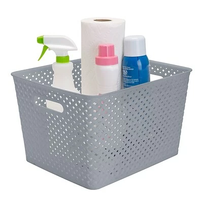 Best reviews of โ Decorative Boxes & Baskets Simplify Large Resin Wicker Storage Bin, 13.75" X 11.5" X 8.75"D, Grey (25169-GREY) ๐ 4 Best reviews of โ Decorative Boxes & Baskets Simplify Large Resin Wicker Storage Bin, 13.75" X 11.5" X 8.75"D, Grey (25169-GREY) ๐ - Image 2
