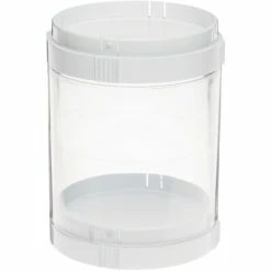 Coupon ✨ Deflect-O Storage Bins & Totes Deflecto Single Stacking Tower Canister, White/Clear, Each (201101CR) 🥰 -Change Your Whole Storage & Organization. unnamed file 637