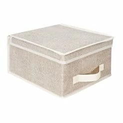 Best Sale ❤️ Decorative Boxes & Baskets Simplify Medium Non Woven Storage Box, Off-White (25420-FEJ) 🧨