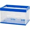 Best reviews of ❤️ Storage Bins & Totes Iris Open Lid Collapsible Storage Crate, Clear/Blue (100711) ✔️ -Change Your Whole Storage & Organization. unnamed file 664