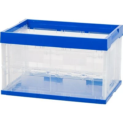 Best reviews of ❤️ Storage Bins & Totes Iris Open Lid Collapsible Storage Crate, Clear/Blue (100711) ✔️ 3 Best reviews of ❤️ Storage Bins & Totes Iris Open Lid Collapsible Storage Crate, Clear/Blue (100711) ✔️
