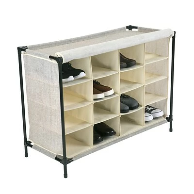 New โค๏ธ Shoe Storage Simplify ๐ Shoe Cubby, 16 Compartment, Faux Jute (23200-FEJ) ๐ 6 New โค๏ธ Shoe Storage Simplify ๐ Shoe Cubby, 16 Compartment, Faux Jute (23200-FEJ) ๐ - Image 4