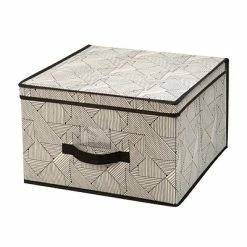 Best Sale ๐ The Macbeth Collection Storage Bins & Totes Closet Candie Storage Box, Geo Natural (M-77818) โค๏ธ