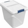 Best deal ⌛ Storage Bins & Totes Hefty 29 Qt. Latch Lid Storage Tote, Clear/White, 6/Pack (7102-010000044) 😉 -Change Your Whole Storage & Organization. unnamed file 688
