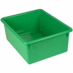 Best deal 😀 Romanoff Products Storage Bins & Totes 5" Stowaway® Letter Box No Lid, Green, 13" X 10-1/2" X 5" 🔥