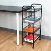 Buy 👍 Rolling Carts Mind Reader 'Roll' Rolling Metal Mesh 4 Shelf Cart, Black (4TOCART-BLK) 💯 -Change Your Whole Storage & Organization. unnamed file 7