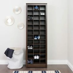 Wholesale 🌟 Shoe Racks Prepac Space-Saving 👟 Shoe Storage Cabinet, Espresso (EUSR-0009-1) 👍