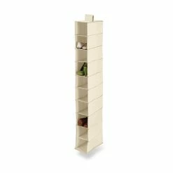 Buy 💯 Honey-Can-Do Hanging Storage Honey Can Do® 10 Shelf Hanging Vertical Closet Organizer, Natural 😍