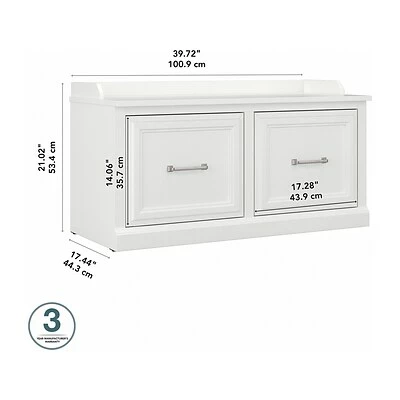 Best Pirce ๐ Kathy Ireland® Home By Bush Furniture ๐ Shoe Racks Kathy Irelandยฎ Home By Bush Furniture Woodland ๐ Shoe Storage Bench With Doors, 40", White Ash (WDS140WAS-03) ๐ 7 Best Pirce ๐ Kathy Ireland® Home By Bush Furniture ๐ Shoe Racks Kathy Irelandยฎ Home By Bush Furniture Woodland ๐ Shoe Storage Bench With Doors, 40", White Ash (WDS140WAS-03) ๐ - Image 5
