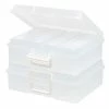 Flash Sale 👍 Storage Bins & Totes IRIS Craft Snap Lid Keeper, Clear, 2 Pack (585162) 🥰 -Change Your Whole Storage & Organization. unnamed file 783