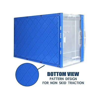 Buy ๐ Crates Mount-It! 68.68 Qt. Hinged Lid Storage Bin, Clear/Blue, 3/Pack (MI-910) ๐งจ 7 Buy ๐ Crates Mount-It! 68.68 Qt. Hinged Lid Storage Bin, Clear/Blue, 3/Pack (MI-910) ๐งจ - Image 5