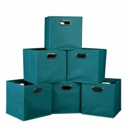 Best reviews of 🔥 Storage Bins & Totes Niche Cubo 29.93 Qt. Foldable Fabric Storage Bins, Teal, 6/Pack (HTOTE6PKTL) 😉