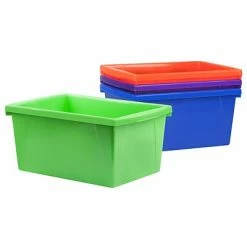 Best deal 😀 Storage Bins & Totes Storex 22 Quart Storage Bins, Assorted Colors, 6/Carton (STX61515U06C) ✨