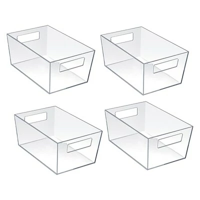 Flash Sale ๐ Storage Bins & Totes Azar Small Open Lid Storage Tote, Clear, 4/Pack (556233) ๐ 3 Flash Sale ๐ Storage Bins & Totes Azar Small Open Lid Storage Tote, Clear, 4/Pack (556233) ๐