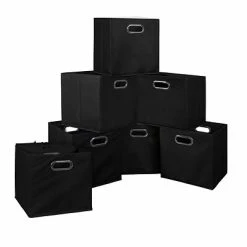Cheap 🔔 Storage Bins & Totes Niche Cubo 29.93 Qt. Foldable Fabric Storage Bins, Black, 12/Pack (HTOTE12PKBK) ⌛