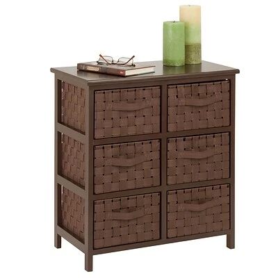 Deals โ๏ธ Honey-Can-Do Honey Can Do Storage Drawers Honey Can Do Woven Strap 6 Drawer Chest With Wooden Frame, Java Brown ( TBL-03758 ) ๐ 3 Deals โ๏ธ Honey-Can-Do Honey Can Do Storage Drawers Honey Can Do Woven Strap 6 Drawer Chest With Wooden Frame, Java Brown ( TBL-03758 ) ๐