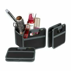 Best deal ❤️ Decorative Boxes & Baskets Meori Mini Foldable Fabric Storage Box, 5"x6.5"x5", Lava Black (A100427) 🥰