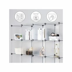 Budget 👍 Clothes Racks & Portable Closets Mount-It! 69.7" X 42.1" Portable Closet Rack, White/Black, Plastic (WI-4031) 😍 -Change Your Whole Storage & Organization. unnamed file 855