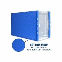 Promo 😉 Crates Mount-It! 69 Qt. Hinged Lid Storage Crate, Clear/Blue (MI-909) 🌟 -Change Your Whole Storage & Organization. unnamed file 874